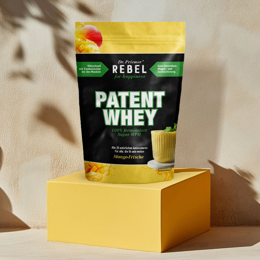 PATENT WHEY Mango-Fresh – Hydrolyzed Whey Protein from Dr. Priemer® (1Kg / 2,20 lb)
